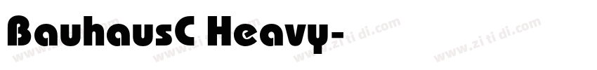 BauhausC Heavy字体转换
